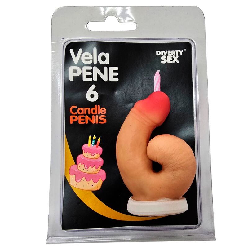 DIABLO PICANTE - PENIS CANDLE IN THE SHAPE OF THE NUMBER 6 FLESH COLOR - Foto 1 DIABLO PICANTE - PENIS CANDLE IN THE SHAPE OF THE NUMBER 6 FLESH COLOR - sexbliss - Foto 1