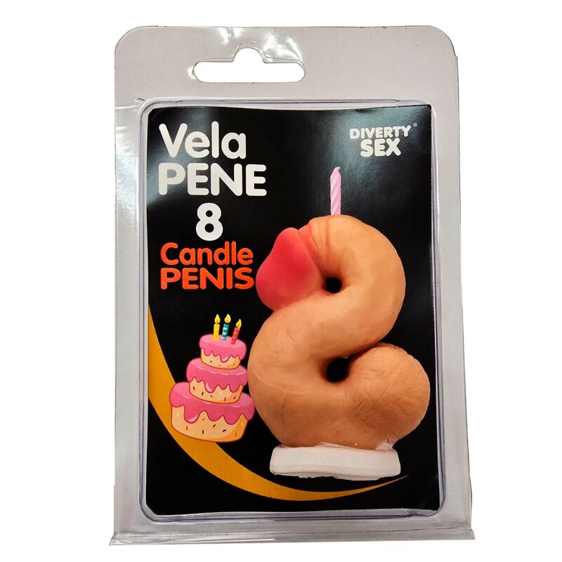 DIABLO PICANTE - PENIS CANDLE IN THE SHAPE OF THE NUMBER 8 FLESH COLOR - Foto 1 DIABLO PICANTE - PENIS CANDLE IN THE SHAPE OF THE NUMBER 8 FLESH COLOR - sexbliss - Foto 1