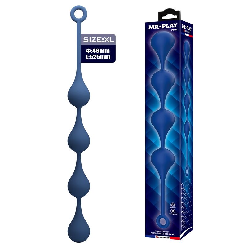 MR PLAY - BLUE SILICONE ANAL BEADS SIZE XL 52.5 CM - Foto 1 MR PLAY - BLUE SILICONE ANAL BEADS SIZE XL 52.5 CM - sexbliss - Foto 1