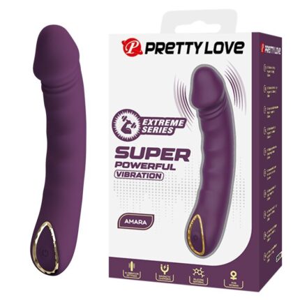 PRETTY LOVE - AMARA RECHARGEABLE VIBRATOR 10 FUNCTIONS PURPLE - sexbliss - Foto 1