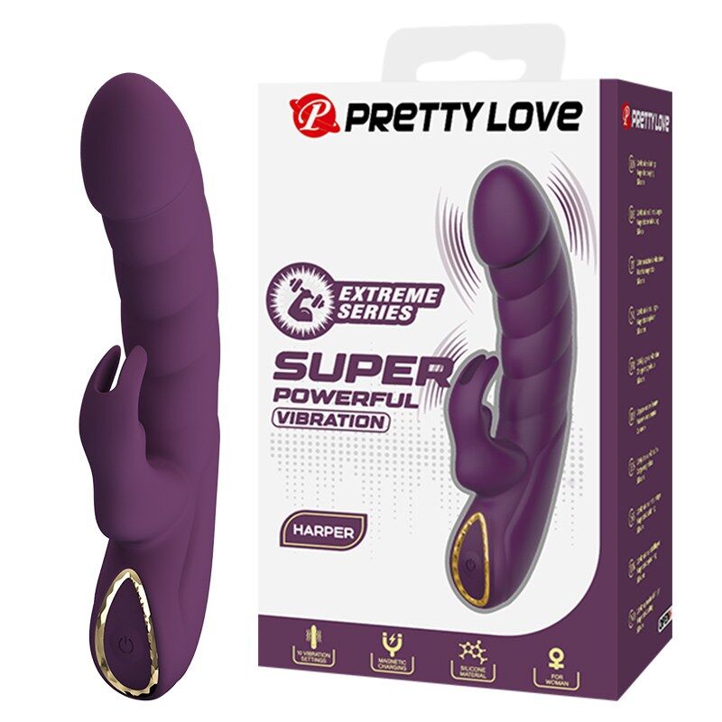 PRETTY LOVE - HARPER RECHARGEABLE RABBIT VIBRATOR 10 FUNCTIONS PURPLE - Foto 1 PRETTY LOVE - HARPER RECHARGEABLE RABBIT VIBRATOR 10 FUNCTIONS PURPLE - sexbliss - Foto 1