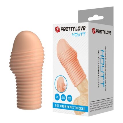 PRETTY LOVE - HOTTT PENIS SLEEVE GET YOUR PENIS THICKER NATURAL COLOR - sexbliss - Foto 1