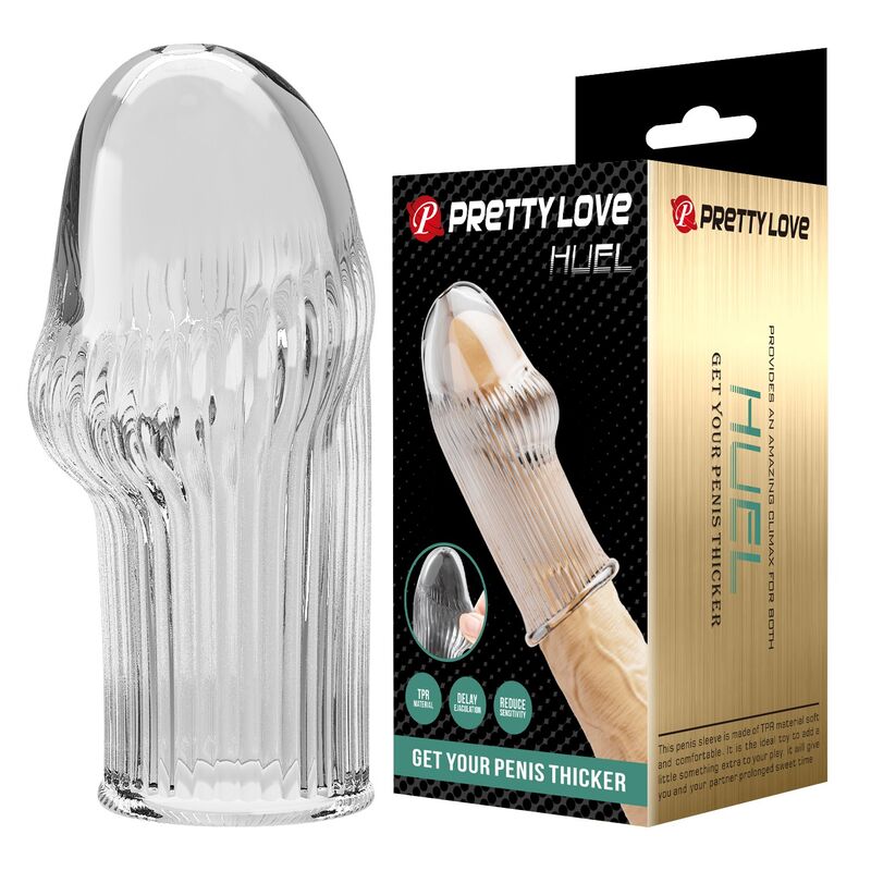 PRETTY LOVE - HUEL PENIS SLEEVE GET YOUR PENIS THICKER TRANSPARENT - Foto 1 PRETTY LOVE - HUEL PENIS SLEEVE GET YOUR PENIS THICKER TRANSPARENT - sexbliss - Foto 1