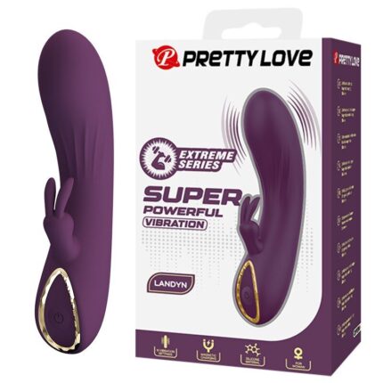 PRETTY LOVE - LANDYN RECHARGEABLE RABBIT VIBRATOR 10 FUNCTIONS PURPLE - sexbliss - Foto 1
