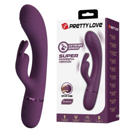 PRETTY LOVE - ROCCO RECHARGEABLE RABBIT VIBRATOR 10 FUNCTIONS PURPLE - sexbliss - Foto 1