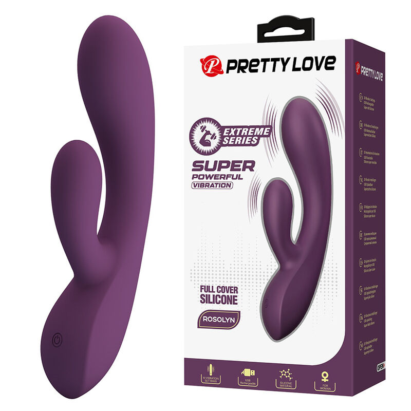 PRETTY LOVE - ROSOLYN RECHARGEABLE RABBIT VIBRATOR 10 FUNCTIONS - Foto 1 PRETTY LOVE - ROSOLYN RECHARGEABLE RABBIT VIBRATOR 10 FUNCTIONS - sexbliss - Foto 1