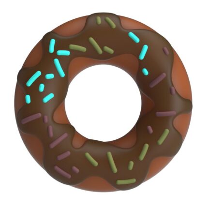 PRETTY LOVE - SUPER DONUT PENIS RING BROWN - sexbliss - Foto 1