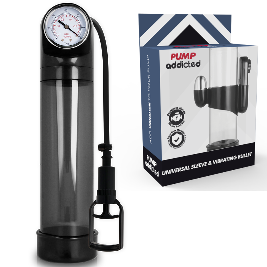 PUMP ADDICTED - RX9 BLACK ERECTION PUMP WITH VIBRATOR - Foto 1 PUMP ADDICTED - RX9 BLACK ERECTION PUMP WITH VIBRATOR - sexbliss - Foto 1