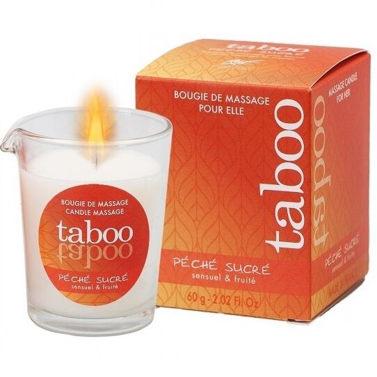 RUF - TABOO MASSAGE CANDLE FOR HER PECHE SUCRE NECTARINE SCENT - Foto 1 RUF - TABOO MASSAGE CANDLE FOR HER PECHE SUCRE NECTARINE SCENT - sexbliss - Foto 1