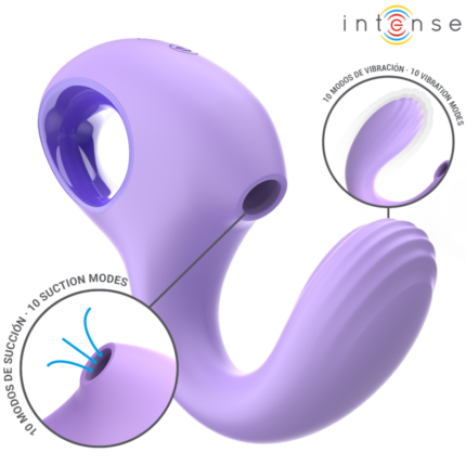 INTENSE - BAXTER VIBRATOR & STIMULATOR VIOLET - sexbliss - Foto 1