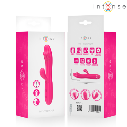 INTENSE - IVY FLEXIBLE VIBRATOR 10 VIBRATIONS WITH STIMULATING TONGUE PINK - sexbliss - Foto 1