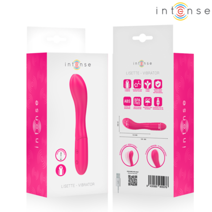 INTENSE - LISETTE VIBRATOR 19 CM FLEXIBLE 10 VIBRATIONS PINK - sexbliss - Foto 1