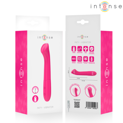 INTENSE - PATY VIBRATOR 19 CM FLEXIBLE 10 VIBRATIONS MODEL 2 PINK - sexbliss - Foto 1