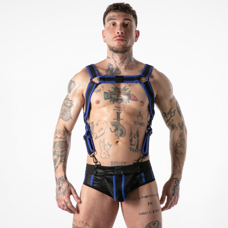 LOCKER GEAR - FULL MILITARY ACCESS HARNESS BLUE L/XL - Foto 1 LOCKER GEAR - FULL MILITARY ACCESS HARNESS BLUE L/XL - sexbliss - Foto 1