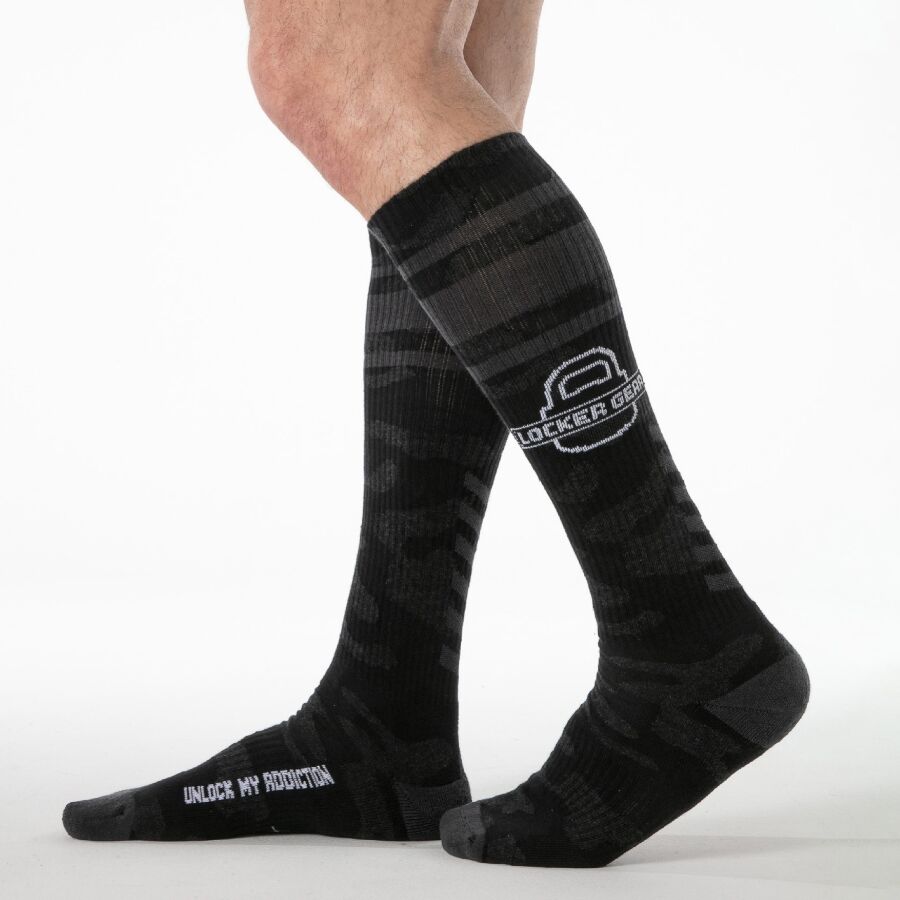 LOCKER GEAR - FULL MILITARY KNEE HIGH SOCKS BLACK ONE SIZE - Foto 1 LOCKER GEAR - FULL MILITARY KNEE HIGH SOCKS BLACK ONE SIZE - sexbliss - Foto 1
