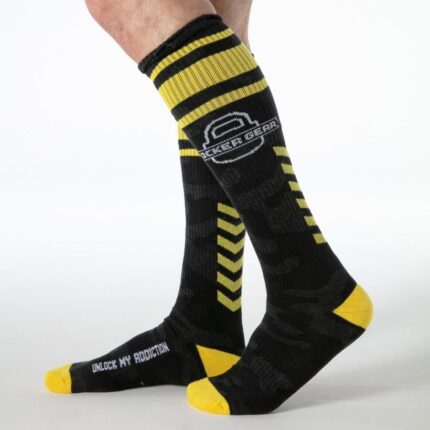 LOCKER GEAR - FULL MILITARY KNEE HIGH SOCKS YELLOW ONE SIZE - sexbliss - Foto 1