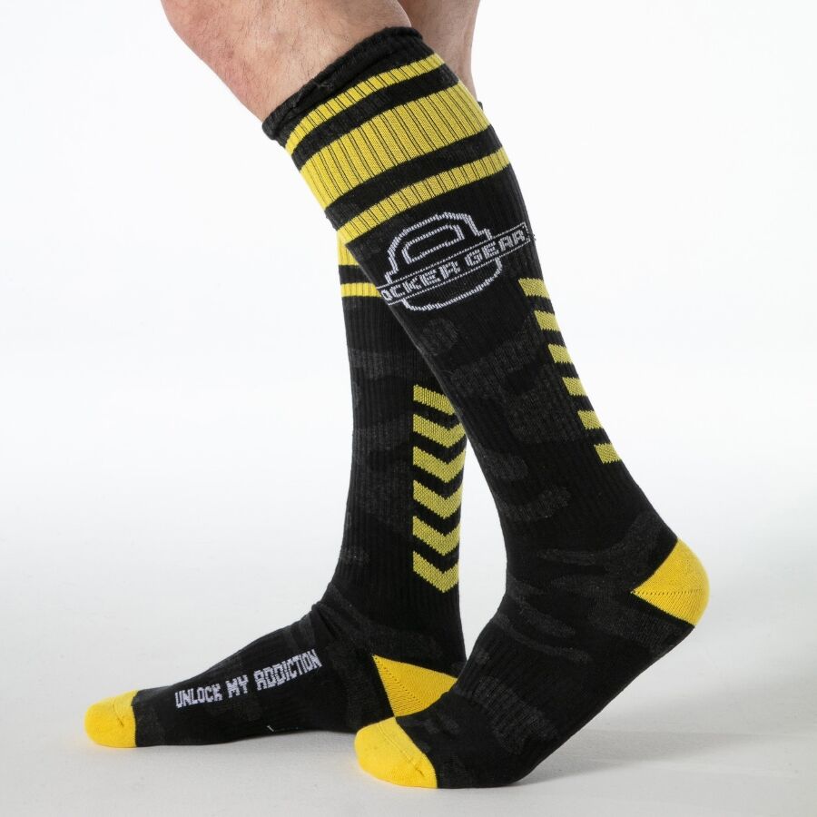 LOCKER GEAR - FULL MILITARY KNEE HIGH SOCKS YELLOW ONE SIZE - Foto 1 LOCKER GEAR - FULL MILITARY KNEE HIGH SOCKS YELLOW ONE SIZE - sexbliss - Foto 1