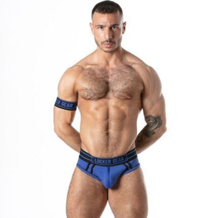 LOCKER GEAR - SPORT MESH JOCK BRIEF BLUE L - sexbliss - Foto 1