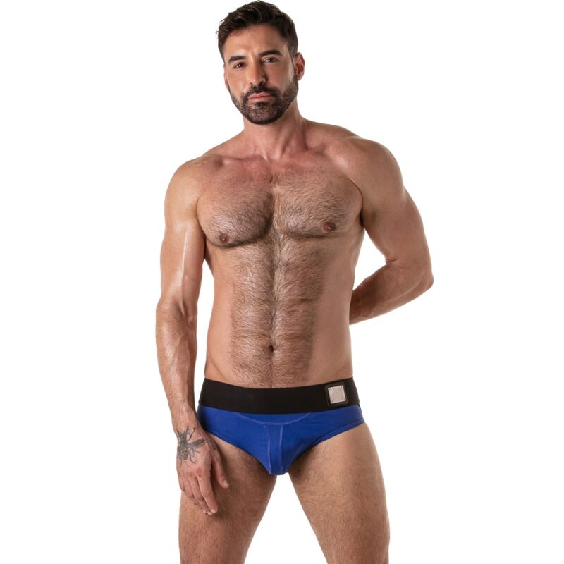 LOCKER GEAR - WIDE WAISTBAND JOCK BRIEF BLUE L - Foto 1 LOCKER GEAR - WIDE WAISTBAND JOCK BRIEF BLUE L - sexbliss - Foto 1