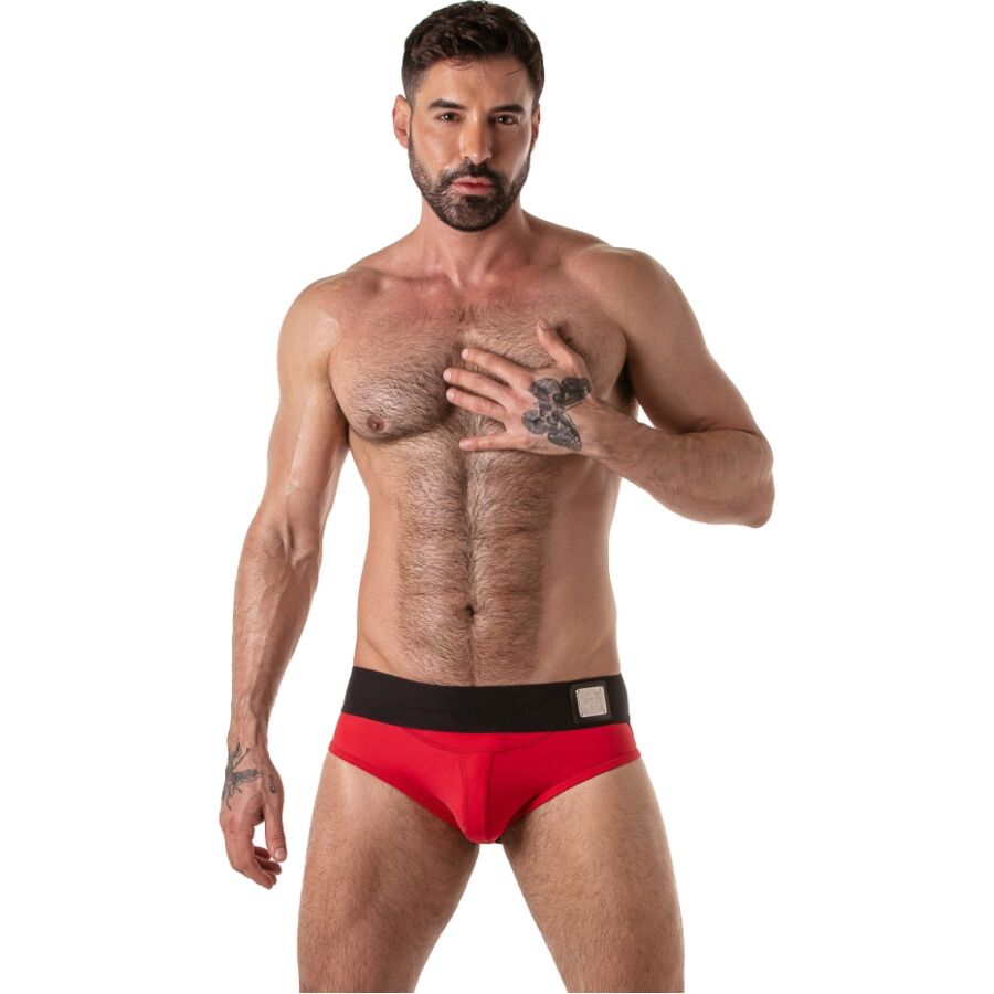 LOCKER GEAR - WIDE WAISTBAND JOCK BRIEF RED L - Foto 1 LOCKER GEAR - WIDE WAISTBAND JOCK BRIEF RED L - sexbliss - Foto 1
