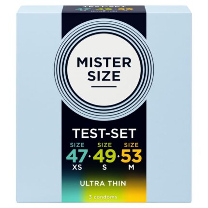 MISTER SIZE - PACK SAMPLE CONDOM SIZE 47-49-53 MM (3 UNITS) - sexbliss - Foto 1