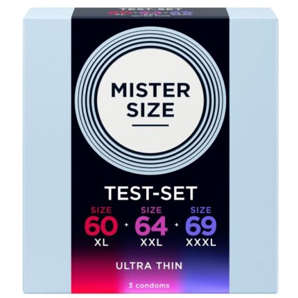 MISTER SIZE - SAMPLE PACK CONDOMS SIZE 60-64-69 MM (3 UNITS) - sexbliss - Foto 1