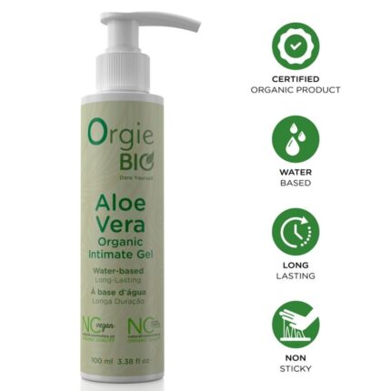 ORGIE - BIO ALOE VERA ORGANIC WATER-BASED INTIMATE GEL 100 ML - sexbliss - Foto 1