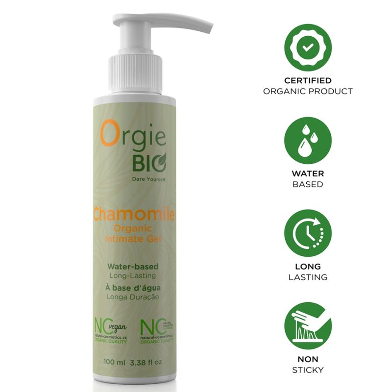 ORGIE - BIO CHAMOMILE ORGANIC WATER-BASED INTIMATE GEL 100 ML - Foto 1 ORGIE - BIO CHAMOMILE ORGANIC WATER-BASED INTIMATE GEL 100 ML - sexbliss - Foto 1