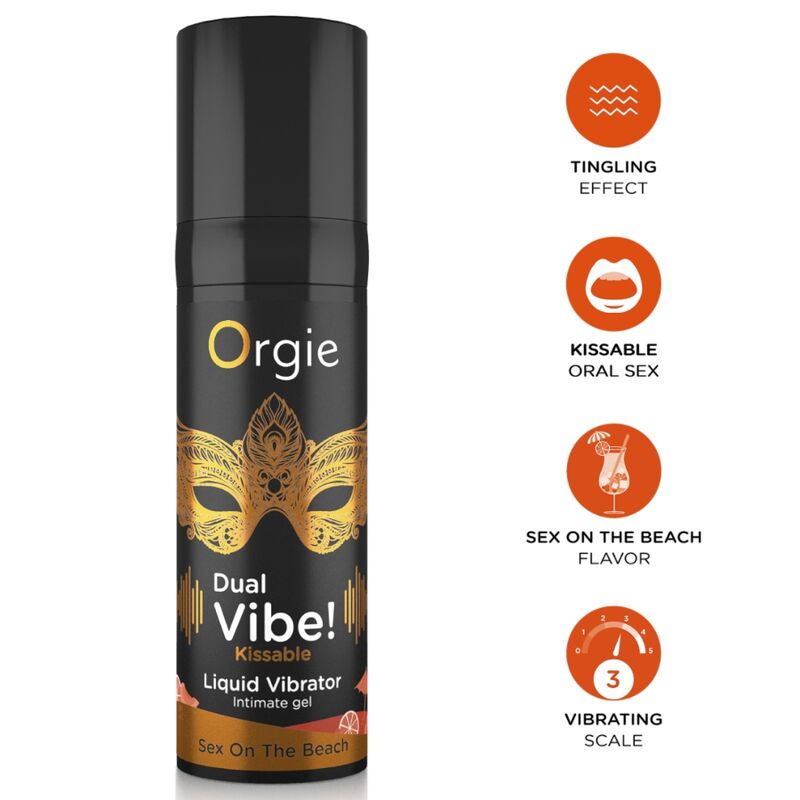 ORGIE - DUAL VIBE! SEX ON THE BEACH KISSABLE LIQUID VIBRATOR 15 ML - Foto 1 ORGIE - DUAL VIBE! SEX ON THE BEACH KISSABLE LIQUID VIBRATOR 15 ML - sexbliss - Foto 1