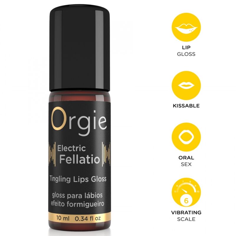 ORGIE - ELECTRIC FELLATIO VIBRATING TINGLING LIP GLOSS 10 ML - Foto 1 ORGIE - ELECTRIC FELLATIO VIBRATING TINGLING LIP GLOSS 10 ML - sexbliss - Foto 1