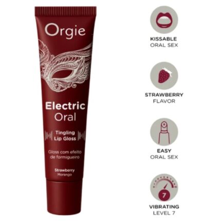 ORGIE - ELECTRIC ORAL TINGLING LIP GLOSS 15 ML - sexbliss - Foto 1
