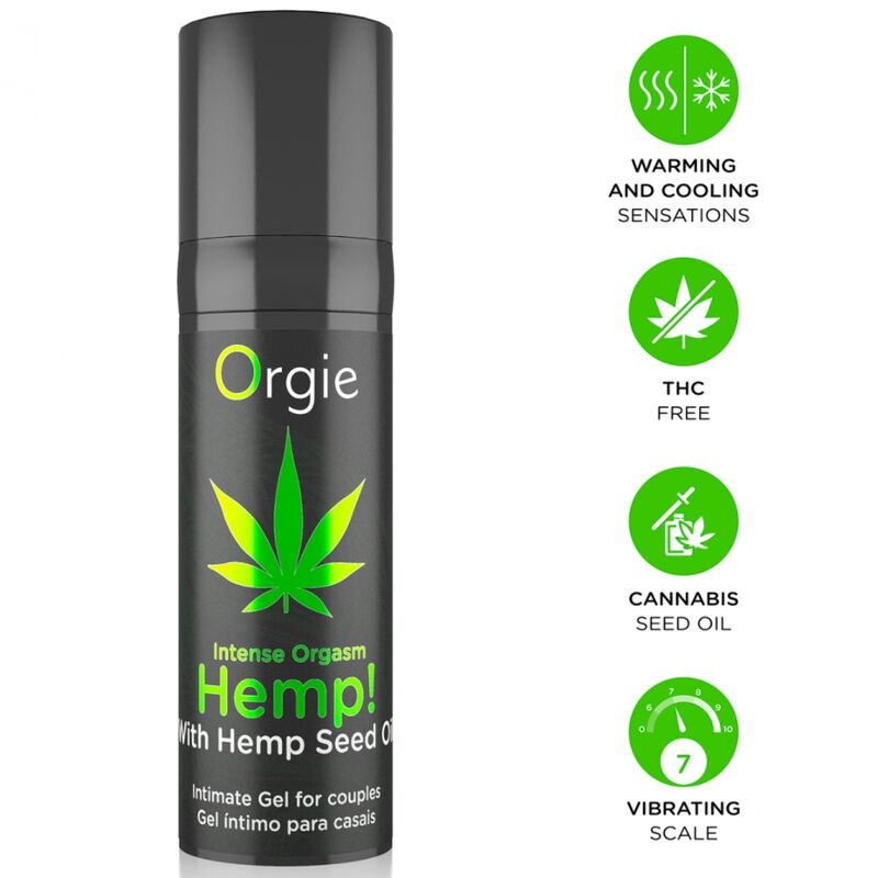 ORGIE - HEMP! INTENSE ORGASM MULTIPLE SENSATIONS INTIMATE GEL 15 ML - Foto 1 ORGIE - HEMP! INTENSE ORGASM MULTIPLE SENSATIONS INTIMATE GEL 15 ML - sexbliss - Foto 1