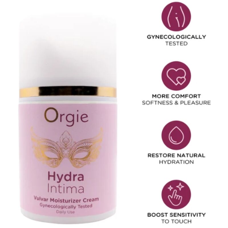 ORGIE - HYDRA INTIMA DAILY VULVAR MOISTURIZER CREAM 50 ML - Foto 1 ORGIE - HYDRA INTIMA DAILY VULVAR MOISTURIZER CREAM 50 ML - sexbliss - Foto 1