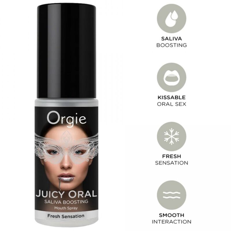 ORGIE - JUICY ORAL SALIVA BOOSTING MOUTH SPRAY MINT 15 ML - Foto 1 ORGIE - JUICY ORAL SALIVA BOOSTING MOUTH SPRAY MINT 15 ML - sexbliss - Foto 1