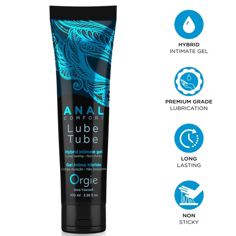 ORGIE - LUBE TUBE ANAL COMFORT HYBRID INTIMATE GEL FOR ANAL SEX 100 ML - Foto 1 ORGIE - LUBE TUBE ANAL COMFORT HYBRID INTIMATE GEL FOR ANAL SEX 100 ML - sexbliss - Foto 1