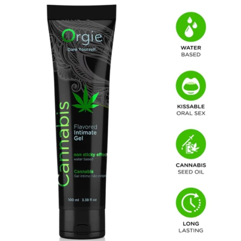 ORGIE - LUBE TUBE CANNABIS KISSABLE WATER-BASED INTIMATE GEL 100 ML - Foto 1 ORGIE - LUBE TUBE CANNABIS KISSABLE WATER-BASED INTIMATE GEL 100 ML - sexbliss - Foto 1