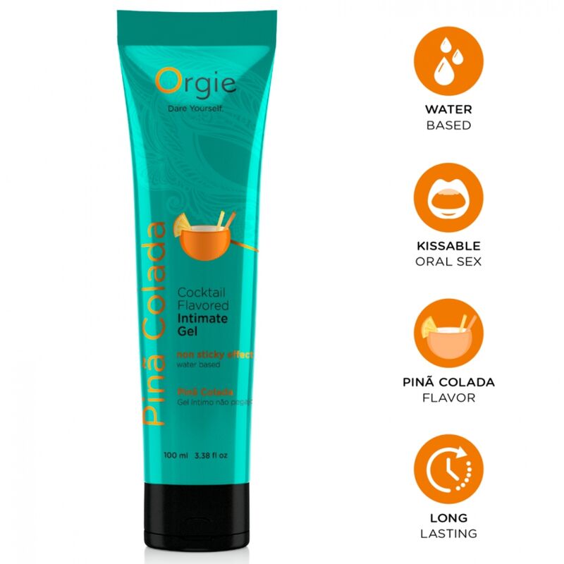 ORGIE - LUBE TUBE COCKTAIL PIÑA COLADA KISSABLE WATER-BASED INTIMATE GEL 100 ML - Foto 1 ORGIE - LUBE TUBE COCKTAIL PIÑA COLADA KISSABLE WATER-BASED INTIMATE GEL 100 ML - sexbliss - Foto 1