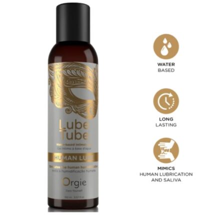 ORGIE - LUBE TUBE HUMAN LUBE WATER-BASED INTIMATE GEL 150 ML - sexbliss - Foto 1