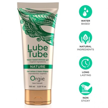 ORGIE - LUBE TUBE NATURE WATER-BASED INTIMATE GEL 150 ML - sexbliss - Foto 1