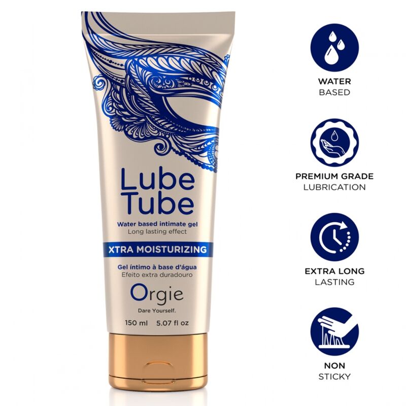 ORGIE - LUBE TUBE XTRA MOISTURIZING WATER-BASED INTIMATE GEL 150 ML - Foto 1 ORGIE - LUBE TUBE XTRA MOISTURIZING WATER-BASED INTIMATE GEL 150 ML - sexbliss - Foto 1