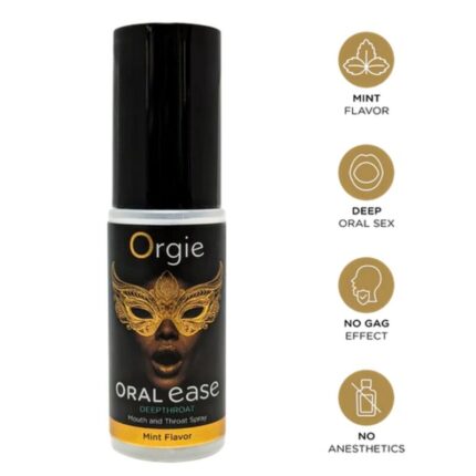 ORGIE - ORAL EASE MOUTH AND THROAT SPRAY MINT 50 ML - sexbliss - Foto 1