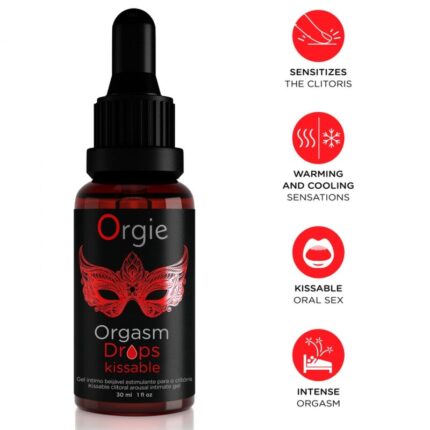 ORGIE - ORGASM DROPS KISSABLE CLITORAL AROUSAL 30 ML - sexbliss - Foto 1