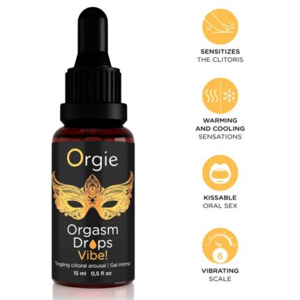 ORGIE - ORGASM DROPS VIBE! VIBRATING CLITORAL AROUSAL 15 ML - sexbliss - Foto 1
