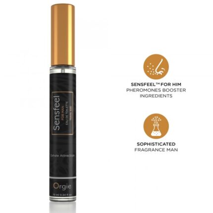 ORGIE - SENSFEEL EAU DE TOILETTE WITH PHEROMONE BOOSTER TRAVEL SIZE FOR MEN 10 ML - sexbliss - Foto 1