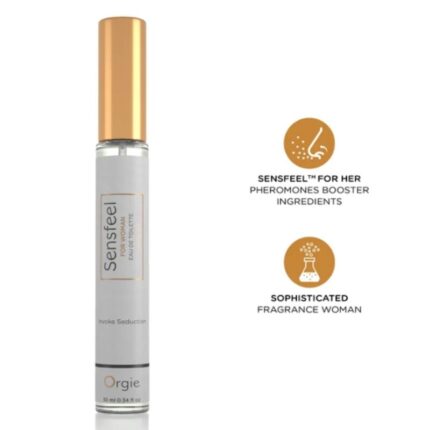 ORGIE - SENSFEEL EAU DE TOILETTE WITH PHEROMONE BOOSTER TRAVEL SIZE FOR WOMEN 10 ML - sexbliss - Foto 1