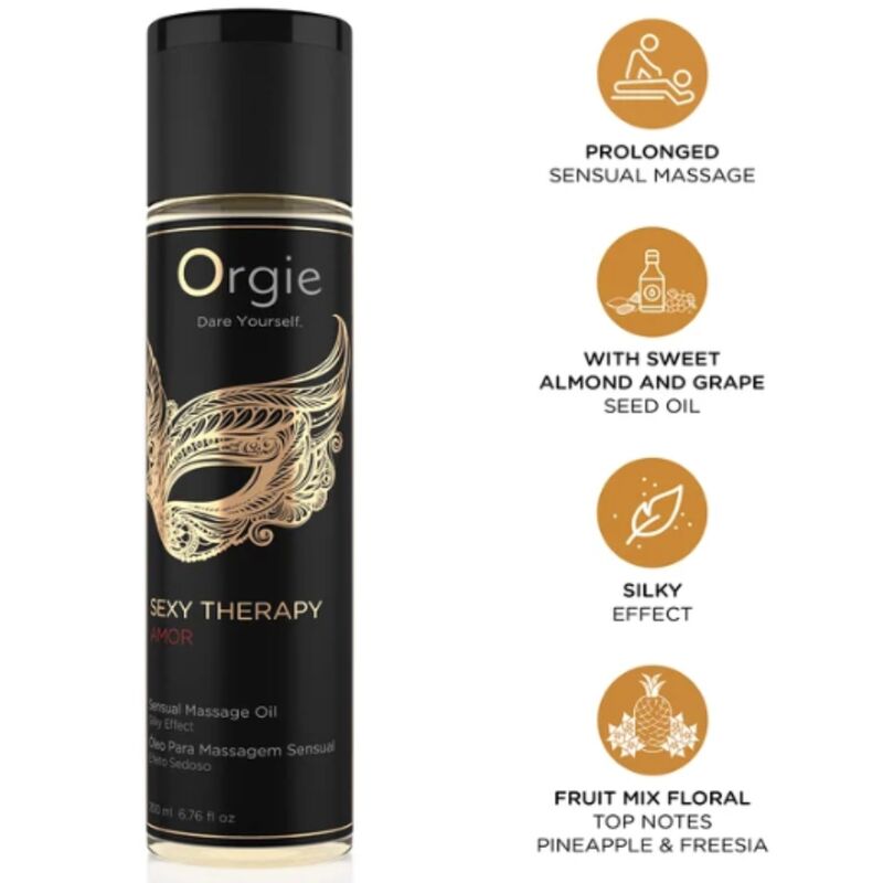 ORGIE - SEXY THERAPY AMOR SENSUAL MASSAGE OIL 200 ML - Foto 1 ORGIE - SEXY THERAPY AMOR SENSUAL MASSAGE OIL 200 ML - sexbliss - Foto 1
