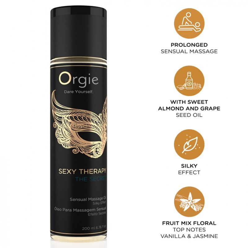 ORGIE - SEXY THERAPY THE SECRET SENSUAL MASSAGE OIL 200 ML - Foto 1 ORGIE - SEXY THERAPY THE SECRET SENSUAL MASSAGE OIL 200 ML - sexbliss - Foto 1
