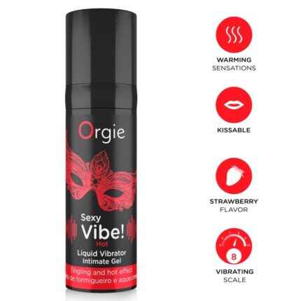 ORGIE - SEXY VIBE! HOT WARMING LIQUID VIBRATOR 15 ML - sexbliss - Foto 1