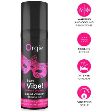 ORGIE - SEXY VIBE! INTENSE ORGASM MULTIPLE SENSATIONS INTIMATE GEL 15 ML - sexbliss - Foto 1