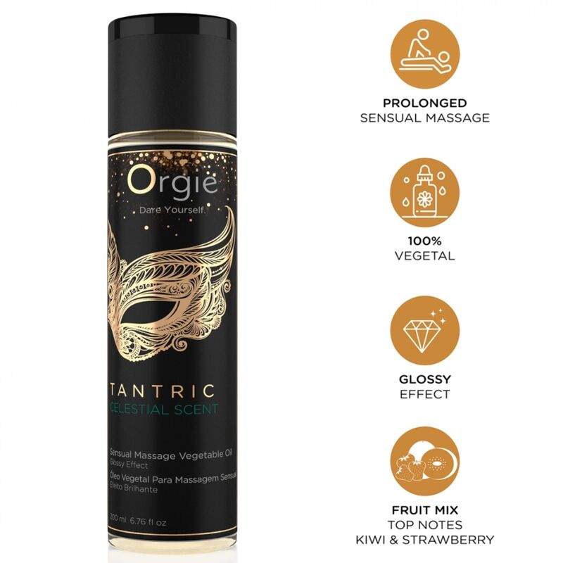 ORGIE - TANTRIC CELESTIAL SCENT SENSUAL MASSAGE VEGETAL OIL 200 ML - Foto 1 ORGIE - TANTRIC CELESTIAL SCENT SENSUAL MASSAGE VEGETAL OIL 200 ML - sexbliss - Foto 1